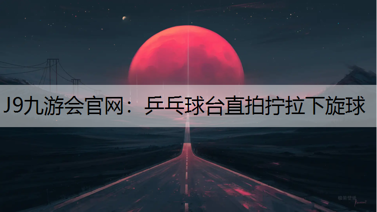 乒乓球台直拍拧拉下旋球